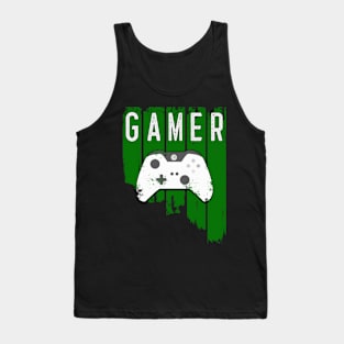 Gamer - Xbox Theme Tank Top